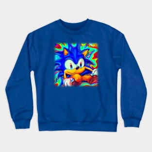 Trippy Hedgehog Crewneck Sweatshirt